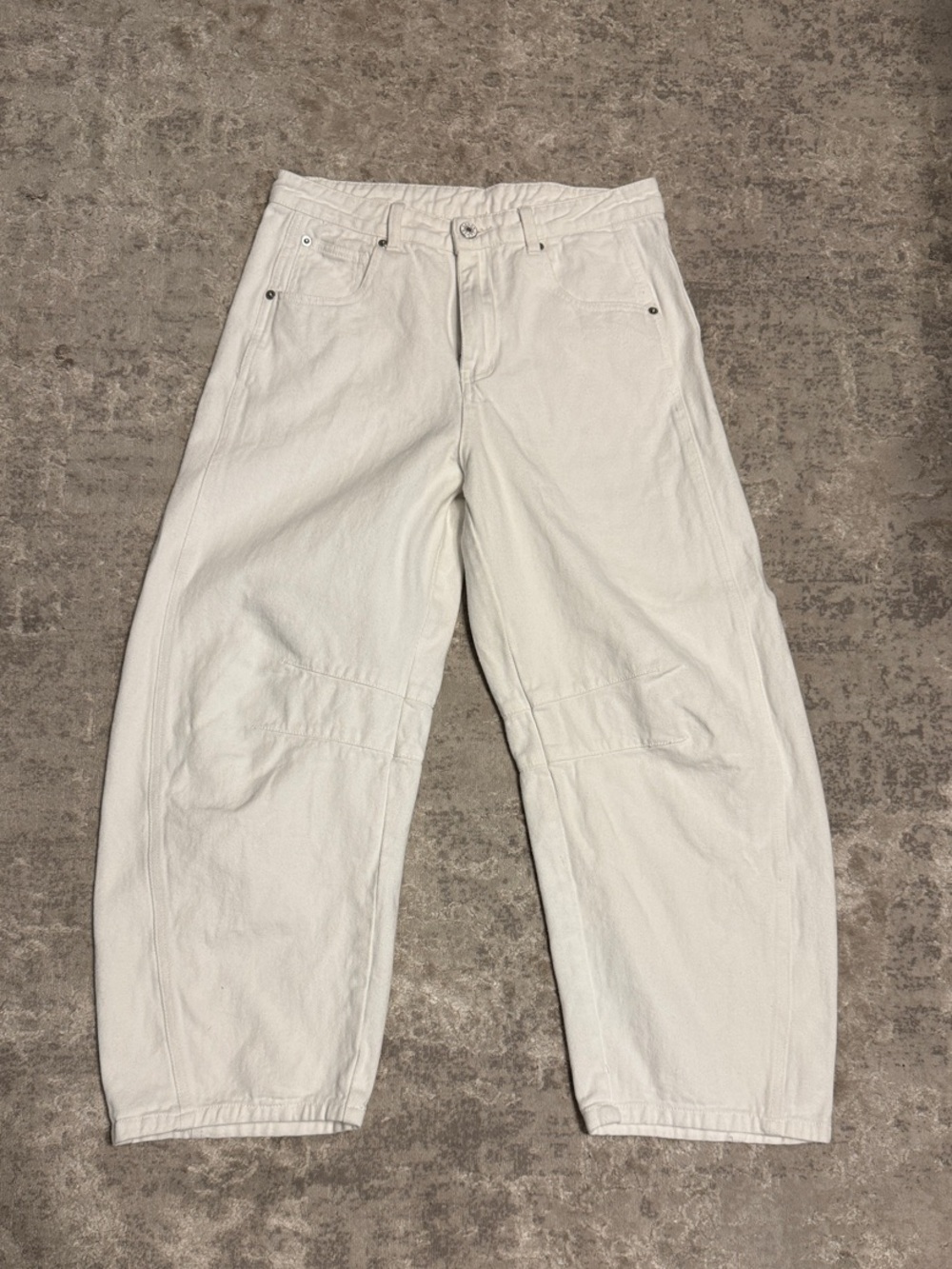 White Barrel Jeans